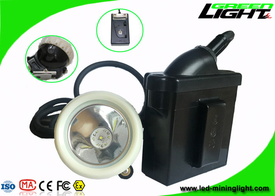 Rechargeable Underground LED Mining Light 6.6Ah 4000 Lux 1000 Battery Cycles