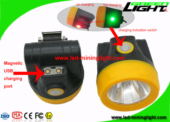 10000 Lux Underground LED Coal Mining Lights with USB Charger 170g Light Weight