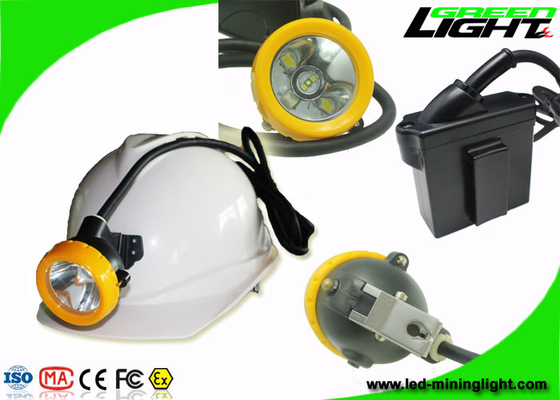 Waterproof Underground Cordless Cap Lamp Mining 216 LUM 1.67W With Black Body