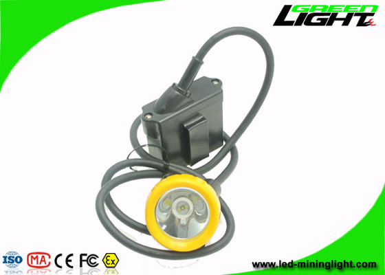 Waterproof Underground Cordless Cap Lamp Mining 216 LUM 1.67W With Black Body