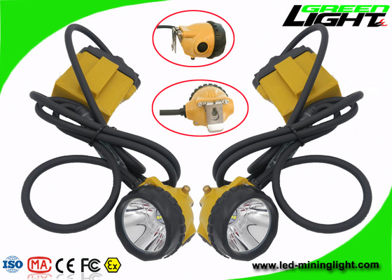 IP68 Water Proof 25000lux Rechargeable Mining Hard Hat LED Lights With 10.4Ah Capacity