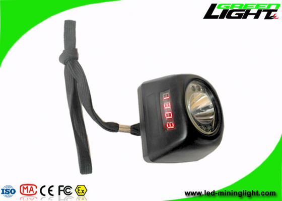 Safety Underground Miners Cap Lamps Cordless Headlights 8000lux Digital Screen