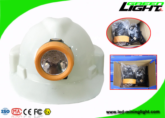 ABS Material Led Mining Cap Lamp 10000lux Brightness Anti Explosive With USB Charger