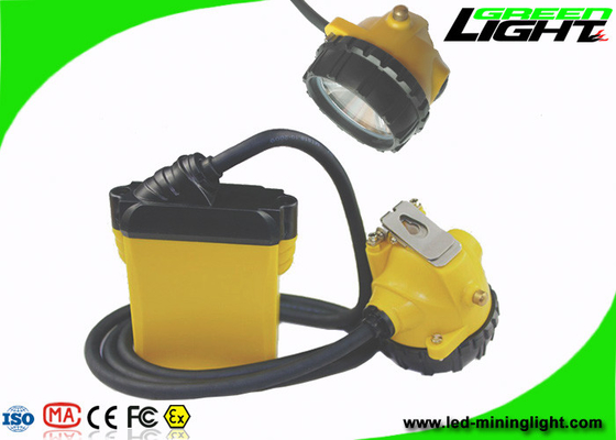 Corded Underground Mining Cap Lights 25000lux With 10.4Ah SAMSUNG Battery