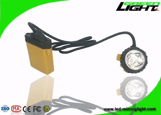 Hard Hat LED Mining Light ABS Material 25000Lux Brightness 13-15hrs Working Time