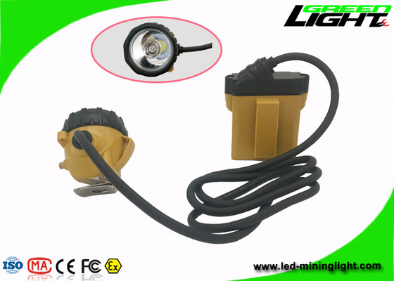 Hard Hat LED Mining Light ABS Material 25000Lux Brightness 13-15hrs Working Time