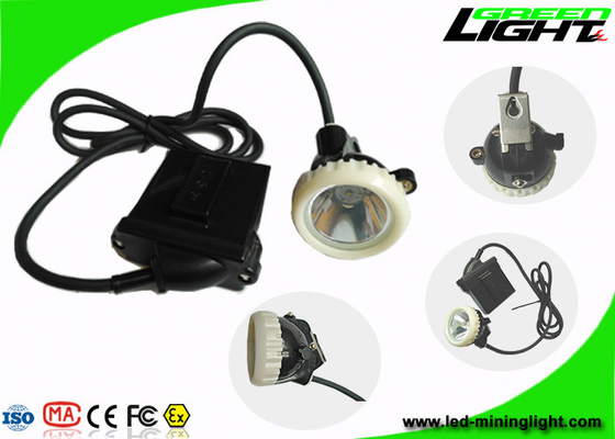 Underground LED Mining Light 10000lux 6.6Ah Rechargeable Battery IP67 With Cable