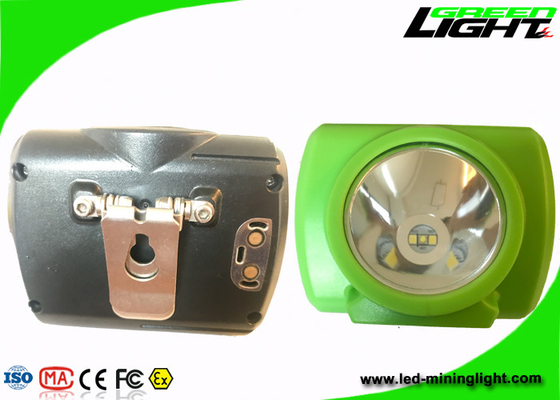 IP68 Waterproof Mining Hard Hat Led Lights , Miners Helmet Light PC Material