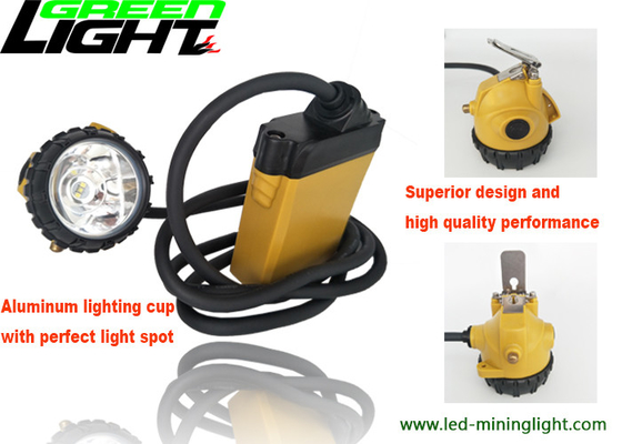 25000lux High Brightness Mining Cap Lights 10.4Ah SAMSUNG Battery With Anti Stretch Cable