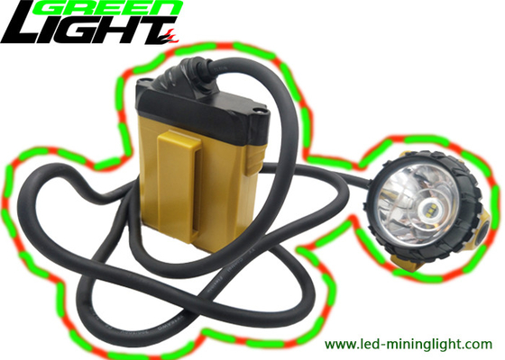 25000lux High Brightness Mining Cap Lights 10.4Ah SAMSUNG Battery With Anti Stretch Cable