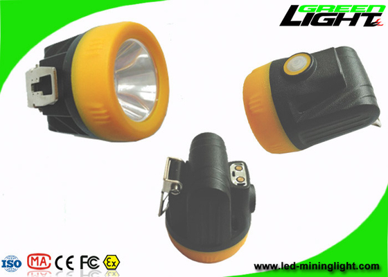IP68 Underground Cordless Mining Lights Helmet Lamp With USB Charging Indication Switch