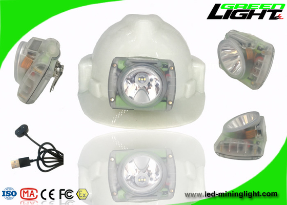 PC Beam Miners Helmet Light 13000lux Brightness Anti Explosive With USB Charging