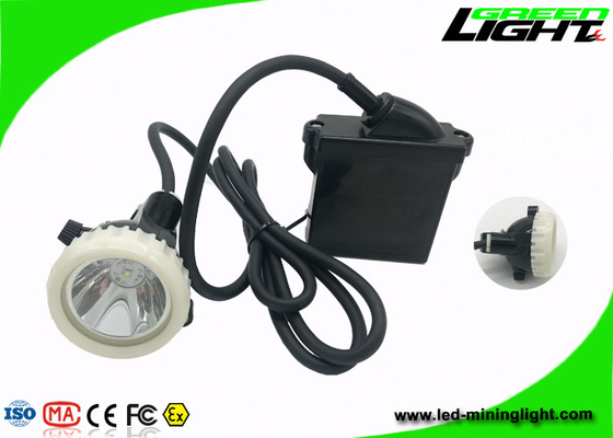 CE LED Mining Light IP68 Waterproof 6.6Ah Rechargeable Li - Ion Battery 10000lux Brightness