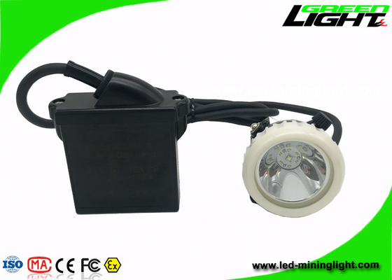 ABS LED Mining Cap Lights IP68 6.6Ah Li - Ion Battery 10000lux Brightness