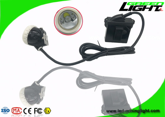 ABS LED Mining Cap Lights IP68 6.6Ah Li - Ion Battery 10000lux Brightness