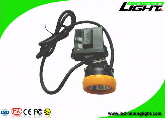 CREE LED Mining Hard Hat Led Lights 10000Lux With Low Power Warning Function