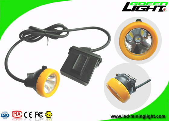 CREE LED Mining Hard Hat Led Lights 10000Lux With Low Power Warning Function
