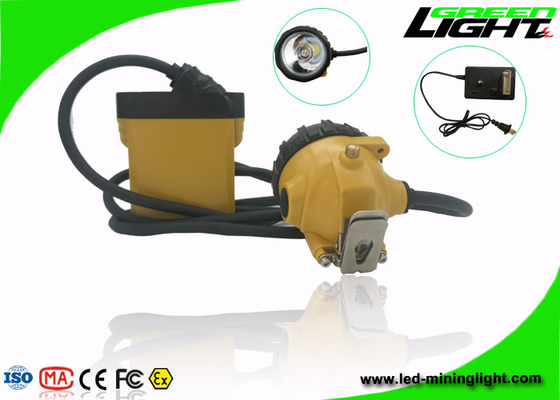 Waterproof IP68 Miners Cap Lamp , SAMSUNG Battery Miners Lights for Hard Hats