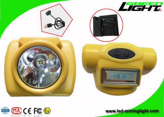 Durable Mining Hard Hat Lights , PC Material Cap Lamp Mining Energy Saving