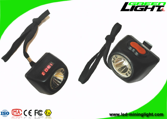Integrated Cordless Mining Lights CREE LED 5.7Ah 8000lux Digital Screen Helmet Lamp