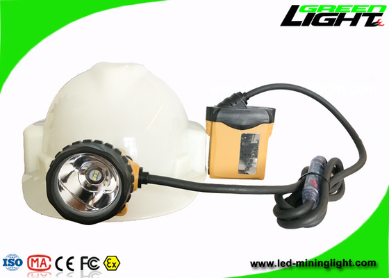 IP68 Waterproof Mining Hard Hat Led Lights 3.7V 25000lux Brightness 1200 Battery Cycles