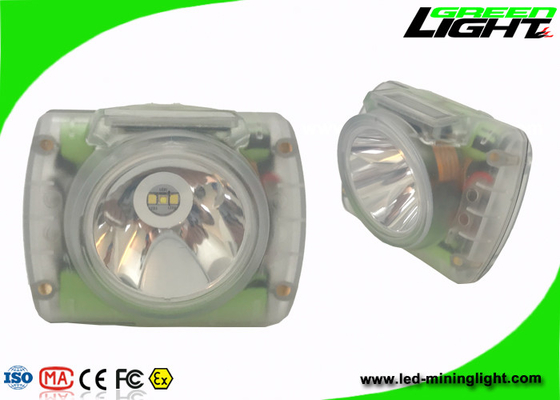 USB Charging Miners Helmet Light IP68 13000lux PC Material With OLED Screen