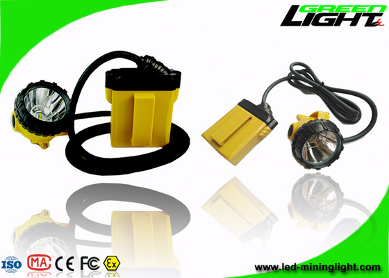 25000lux High Beam Corded Miners Cap Lamp 10.4Ah Big Capacity SAMSUNG Battery With SOS Function
