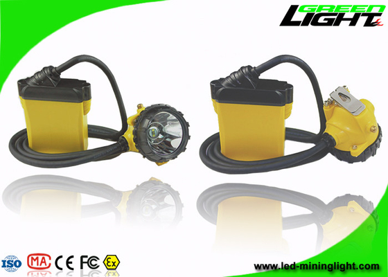 25000lux High Beam Corded Miners Cap Lamp 10.4Ah Big Capacity SAMSUNG Battery With SOS Function