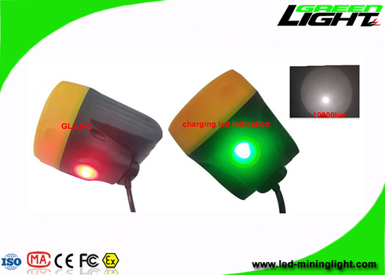 Waterproof IP68 Cordless Mining Cap Lamps 10000 Lux ABS Material With USB Charger