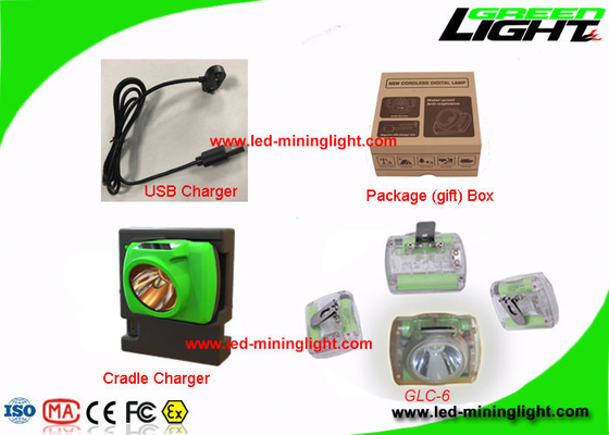 Rechargeable Cordless Mining Cap Lights USB Charging Flame Retardant Material