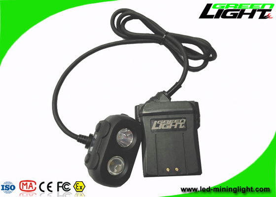 Dual Beam Mining Hard Hat Led Lights , Rechargeable Led Headlamp High Illumination
