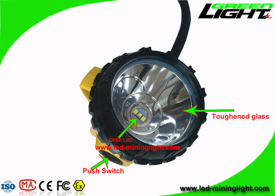 25000 Lux Underground Coal Mining Lights 3W Msha Approved With SOS Flashlight