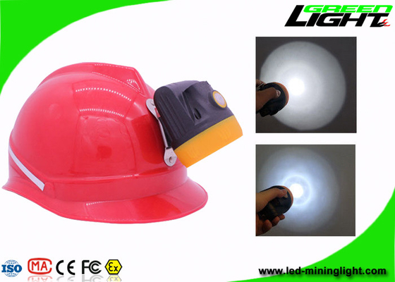 Lightweight Underground Cordless Mining Cap Lamps High Beam Brightness 10000Lux