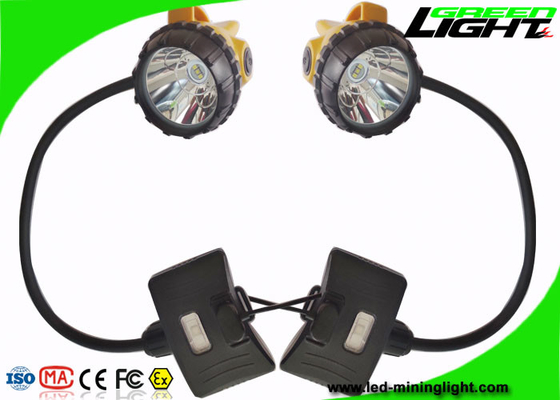 USB Charging Mining Cap Lights 15000 Lux Brightness Waterproof Semi - Corded