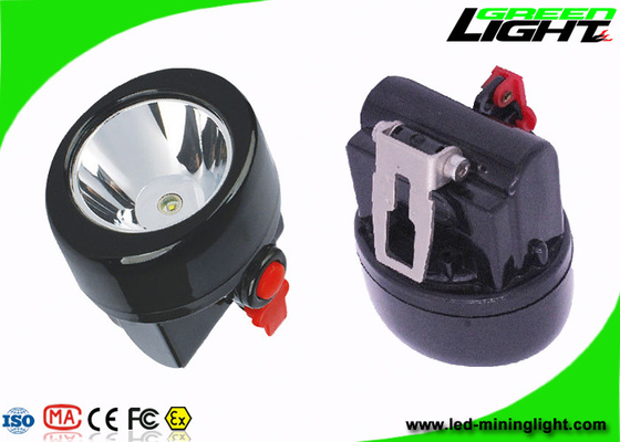 Black Color Coal Mining Cap Lights IP67 Waterproof 2.8Ah Rechargeable Li - Ion Battery