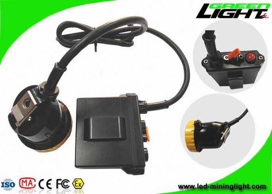 LED Mining Cap Lights 50000lux Brightness IP67 Rechargeable For Hunting Headlamp