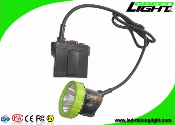 1000 Battery Cycles Mining Cap Lights 50000lux Brightness IP67 Waterproof 11.2Ah