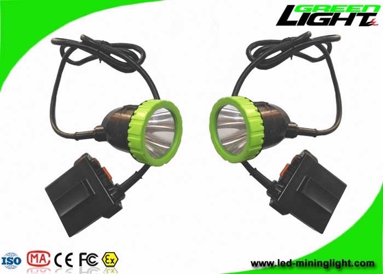 1000 Battery Cycles Mining Cap Lights 50000lux Brightness IP67 Waterproof 11.2Ah