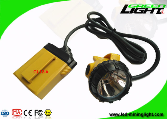 Ultra Bright LED Mining Headlight 10.4Ah IP68 With Cable SOS Low Power Warning