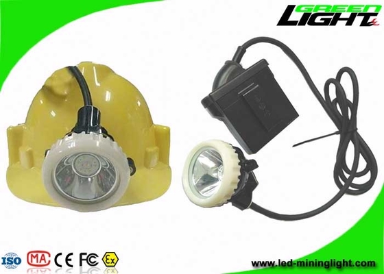 High Beam Corded Cree LED Mining Light Headlamp 10000lux 6.6Ah Battery Capacity