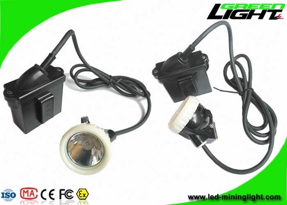 High Beam Corded Cree LED Mining Light Headlamp 10000lux 6.6Ah Battery Capacity