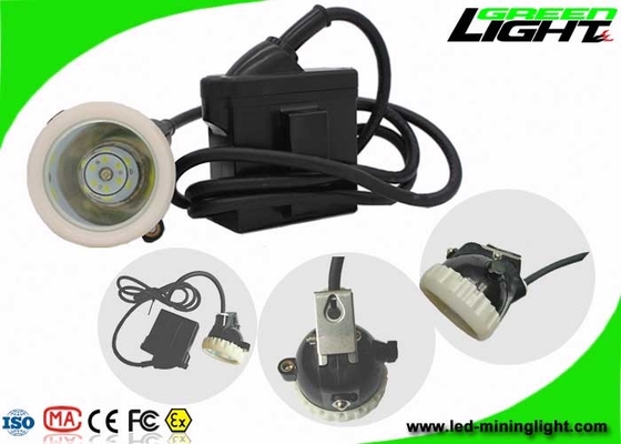 IP67 Led Mining Cap Lights , Rechargeable Underground Safety Headlamps 10000lux 6.6Ah