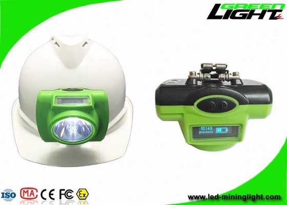 All In One Structure LED Mining Light ABS PC Material 3.7V 6.8Ah Battery With OLED Screen