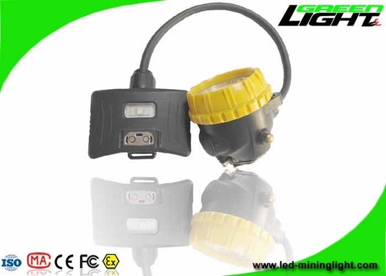 Semi Corded Rechargeable LED Headlamp 15000lux 6.8Ah Big Capacity IP68 1.7W