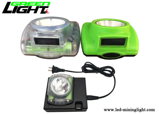 Underground Miners Cap Lamp Transparent Material 13000lux Super Brightness Impact Resistant