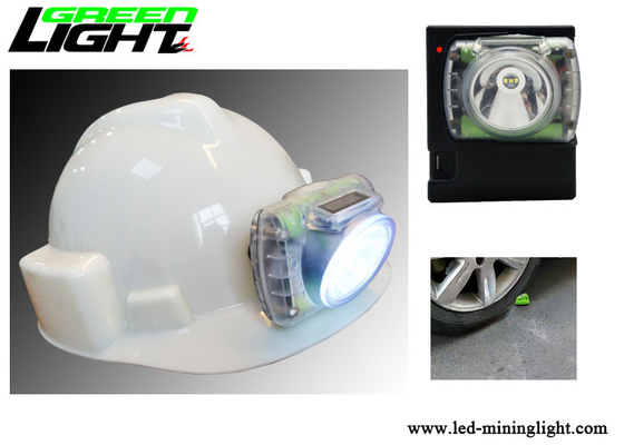 Underground Miners Cap Lamp Transparent Material 13000lux Super Brightness Impact Resistant