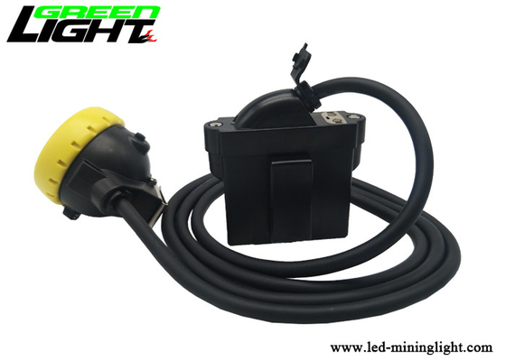 PC Material Miners Cap Lamp 1.65m Cable Length Super Waterproof 6.6Ah Battery