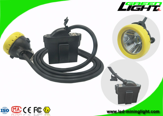 Underground LED Mining Light 10000lux 6.6Ah Rechargeable Battery With Low Power Warning