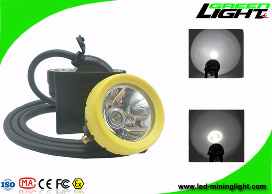 Underground LED Mining Light 10000lux 6.6Ah Rechargeable Battery With Low Power Warning