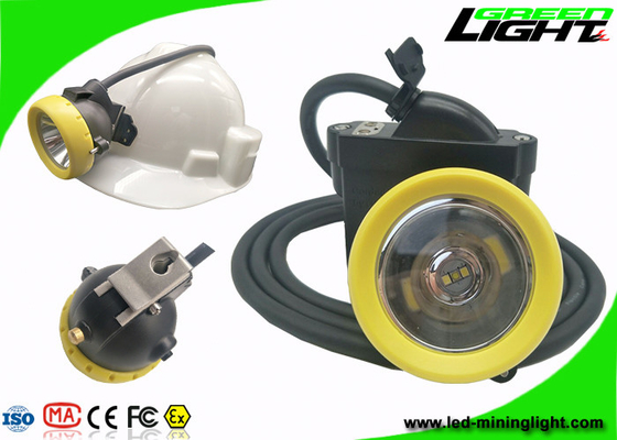 Underground LED Mining Light 10000lux 6.6Ah Rechargeable Battery With Low Power Warning